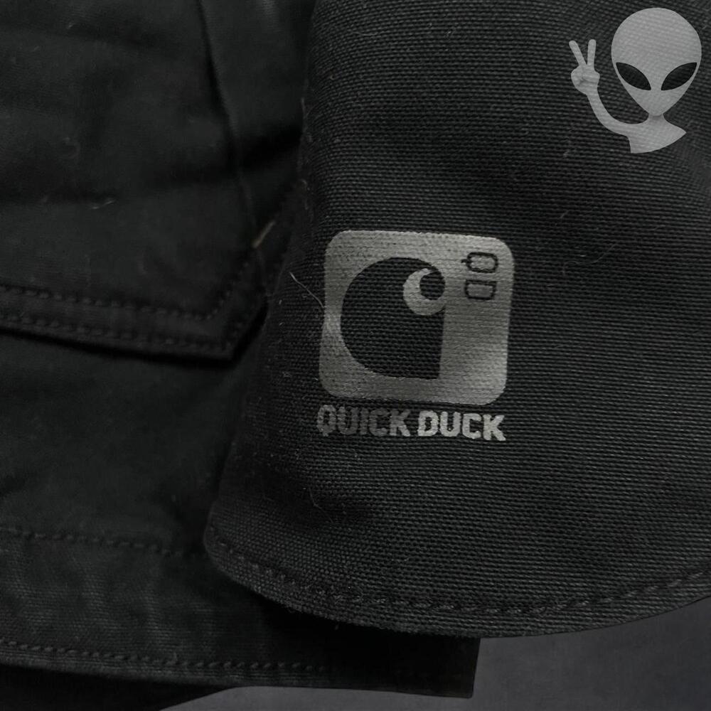 Carhartt Quick Duck Jefferson Traditional Jacket Size XL Reg Thinsulate Black - Picture 3 of 6